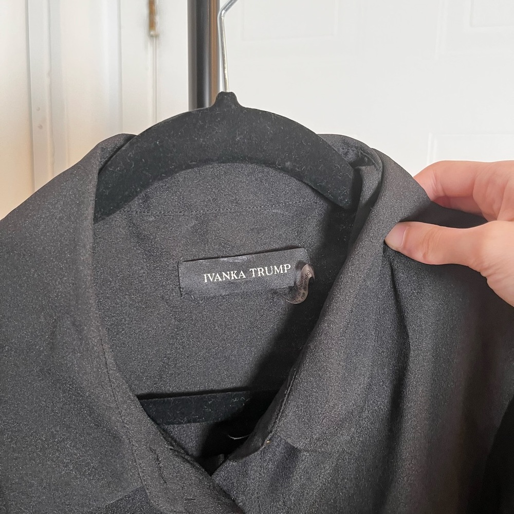 Ivanka Trump Black Button Up